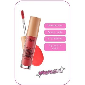 Resim Callista Vivid Shine Lipgloss Nemlendirici Işıltılı Dudak Parlatıcısı - 102 Candied Peach - Turuncu 