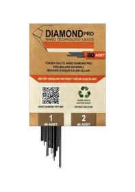 Resim Uni Nano Diamond Pro 2b 0,5 Kalem Ucu Yedeği Refill 80 Li 1 Adet 
