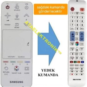 Resim Ata Elektronik Samsung Uyumlu Tüm Akıllı Sihirli Mouseli Smart Hd Kumanda Yerine Kumanda Beyaz 