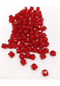 Resim Küp Boncuk İçten Boncuklu Bileklik Çanta Boncuğu 10 Mm 50 Gr Kırmızı - Bnc448 