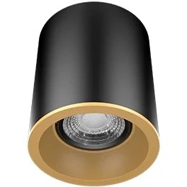 Resim Cob Sıva Üstü Siyah-Gold Ledli Armatür 8W 4000K Goya 