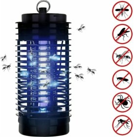 Resim Elektrikli Sinek Öldürücü Cihaz Mor Işık Ahşap Malzemeden Şık Tasarım 1 Parça 