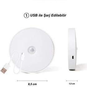 Resim Şarjlı Sensörlü Gece Led Lambası Egonex Diğer 