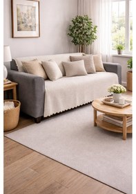 Resim Livoras Home Bohem Çekyat Örtüsü Bej 