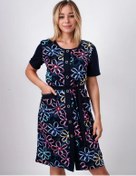 Resim Marro Düğmeli Ev Bornozu 153737692 Mavi 