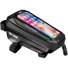 Resim Vkemall Kırmızı X2 Dağ Bisikleti Ön Kolluk Çantası - Eva Sert Kasa, Su Geçirmez, Dokunmatik Ekran, Telefon & Eşya Taşıma, Kol Saati Montajlı Kırmızı 