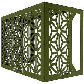 Resim Origami Klima Motoru Gizleme Kafesi Ral 6003 Yeşil 70x55x41 Cm 