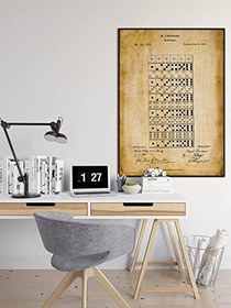 Resim Pegziz pgzzNM1209 Dekoratif Sanatsal Domino Oyunu Patent Posteri 50x70cm. 