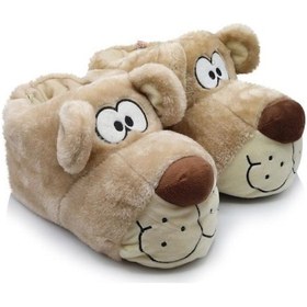 Resim Twigy Aa0625 Tw Fıbert Kadın Hayvanlı Panduf Bej 36-41 Bej 