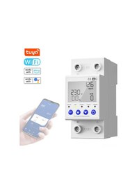 Resim Wezone Type A 63a Akıllı Akım Koruyucu, Wifi İle Uzak Kontrol, Enerji Tüketim İzleme, Alexa Ve Google Asistan Desteği, Ev Ve Fabrika Kullanıma Uygun 