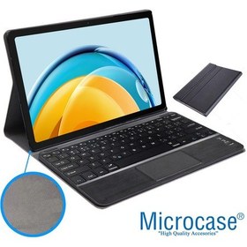Resim Huawei Uyumlu Matepad SE 10.4 2022 BT Touchpad Klavye+Mouse+Kılıf - BKK7 