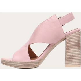 Resim Bueno Shoes Gül Kurusu Deri Kadın Topuklu Sandalet 