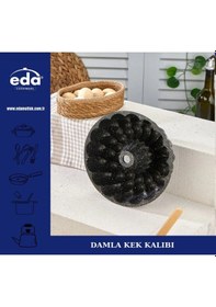 Resim Damla Granit Döküm Kek Kalıbı Zk-939 Siyah 