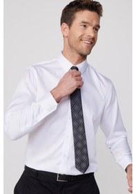 Resim Tudors Slim Fit Non Iron Beyaz Erkek Gömlek-29751-beyaz Beyaz 