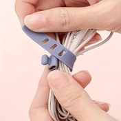Resim 20 adet kablo bağı - çoklu renkler, 3.5 mm fişlerle uyumlu, kulaklık standı, masaüstü organizatörü, ses kablosu, Ethernet ve güç kabloları için sentetik taş çözümü | dayanıklı kablo bağları | renkli kablo bağları | kablo düzenleyici 