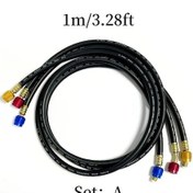 Resim Willowhaven 3pcs R410a R134a R32 Soğutucu Şarj Hortumu Seti A 1 1.5 2 3 Metre Hvac Oto Klima 