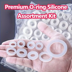 Resim 79 Parça Ağır Hizmet Tipi Silikon Musluk Tamir Seti - Düz O-Ring Contalar, Boru Keçesi ve Sızdırmaz Dolgu Malzemeleri İle Çok Amaçlı Tesisat Onarım Kiti (Lavabo, Tuvalet, Duş, Banyo için Uyumlu PVC/CPVC) 