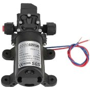 Resim 12v 6a 70w Kendinden Emişli Elektrikli Yüksek Basınçlı Su Pompası Siyah 