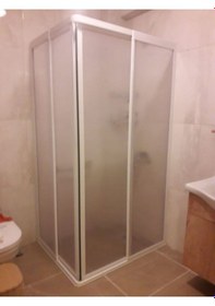 Resim Nokta Duşakabin 110 x 70 Teknesiz Mika Duşakabin Nd405 Şeffaf 