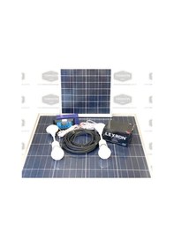 Resim 10 Watt Güneş Paneli Aydınlatma Paketi Solar Paket 