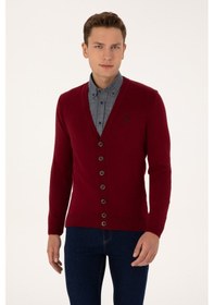 Resim U.s. Polo Assn. Erkek Bordo Hırka Triko 50313702-vr014 Bordo 