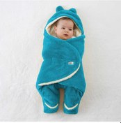 Resim Owli Dış Kundak Bebek Hazır Battaniye 0-6 Ay Turkuaz Çok Renkli 