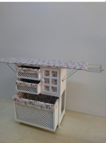 Resim Sepetli Dolaplı Ütü Masası 