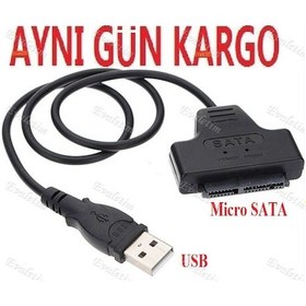 Resim Usb To Micro Sata 1.8 Hdd Hard Disk Kablosu 5143P Mikro Ssd Lapt 