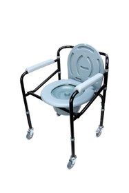 Resim MEDİKALCİM Medikalcim Tekerlekli Tuvaletli Banyo Sandalyesi Agstwc005 