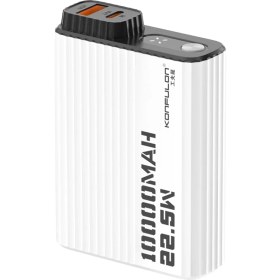 Resim Konfulon A40Q 10.000 mAh PD 20W Mini Powerbank - Siyah-Beyaz 