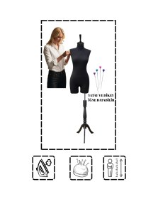 Resim Pantalon Giyebilen Iğne Batabilen 38 Beden Terzi Mankeni Prova Mankeni Vitrin Mankeni Pac-01 