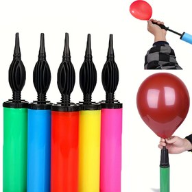 Resim 1 adet, Balon Pompası, El İtme, Kullanışlı Taşınabilir Balon Aksesuarları, Düğün, Yeni Yıl, Bahar Festivali, Doğum Günü, Mezuniyet Partisi Dekor Malzemeleri için mükemmel 