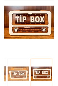 Resim Mays Collection Tip Box Nostaljik Ahşap Radyo 