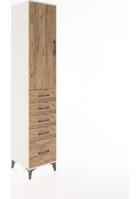 Resim Hyperion Dolap 2 Raflı 5 Çekmeceli Tek Askılı 44x44x221 Aytaş... Aytaşı 