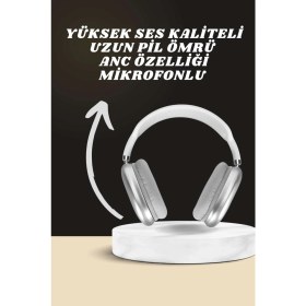 Resim Bi Seyyar Kulak Üstü P9 Kablosuz Bluetooth Kulaklık ve 7 Kordonlu Akıllı Saat - BI001V-4YXRO3 