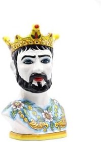 Resim Moor Dekoratif Kral Büst Heykel 