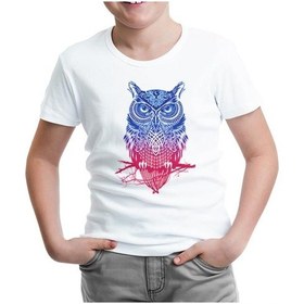 Resim Lord Tshirt Baykuş Beyaz Çocuk Tshirt 