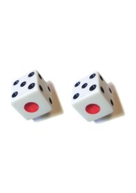 Resim Star Kırmızı Noktalı Tavla Zarı İthal 8,5 Mm X 8,5 Mm 1 Çift 