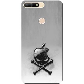 Resim Ceppare Huawei Y6 2018 Kılıf (ATU-L21) Desen Baskılı Silikon Kapak Ölümtehlikesi STK:151 