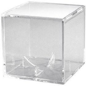 Resim Moveevo 3'lü Şeffaf Akrilik Beyzbol Topu Sergileme Kutusu - 8x8x8 Cm 