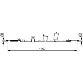 Resim BOSCH 1987482627 EL FREN TELİ SAĞ 