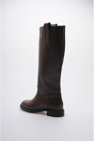 Resim Mubiano Kadın Deri Binici Çizme Kahve Nerava 