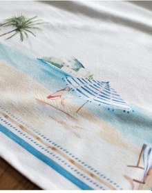 Resim Madame Coco Lazule Masa Örtüsü - Açık Mavi/bej - 150x200 Cm 8684427277843 Çok Renkli 