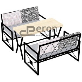 Resim Dream İkili Oturma Grubu - 1 - gri / meşe 