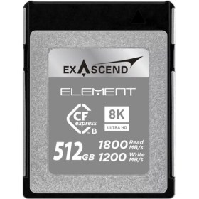 Resim Exascend 512GB Element Series CFexpress Type B Memory Card 