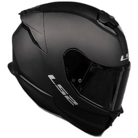 Resim Ls2 Sttream 2 Siyah Cam Mat Siyah Kask + Şeffaf Cam 