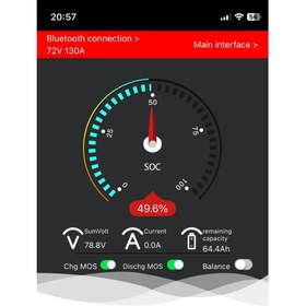 Resim Daly 48V 5Kw 105Ah 16S LiFePO4 Batarya – EVE Hücreli | 100A BMS Bluetoothlu 