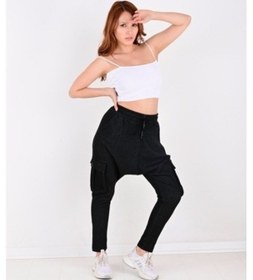 Resim Quits Kids Çelik Interlok Tasarım Kargo Cepkadın Şalvar Byn-2... Çok Renkli 