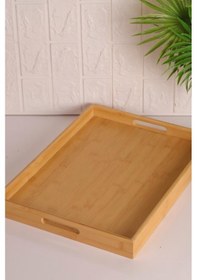 Resim Bambum Marbella - Bambu Desenli Tepsi Büyük Ahşap 