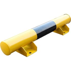 Resim Otopark Lastik Stoperi Araç Stoperi Otopark Sonlandırma Bariyeri Demiri 60 Cm Ø76mm 3mm 